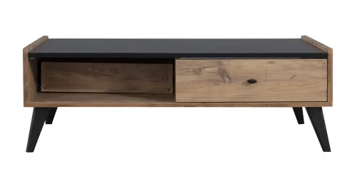 Grano Raflı Wooden Leg Coffee Table