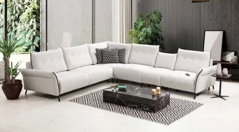 Mozart Sound System Corner Sofa Set