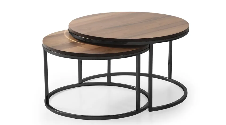Ares Anthracite Metal Leg Coffee Table