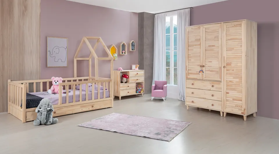 Algın 3 Doors Baby Room Set