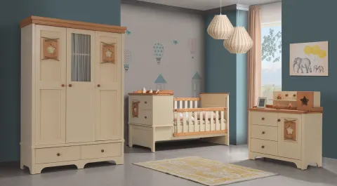 Yıldız 3 Doors Baby Room Set