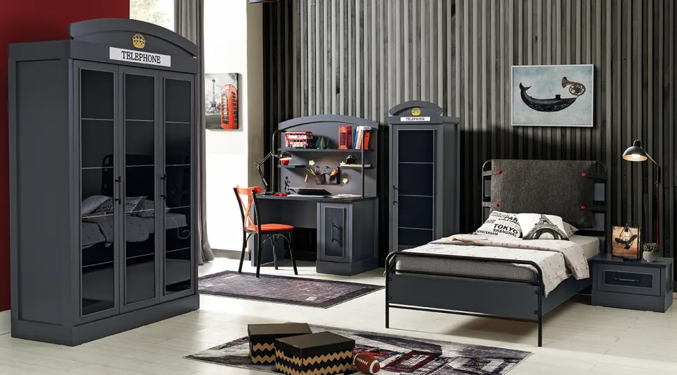 Dexter Anthracite Young Room Set