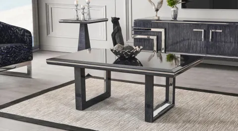 Diamond Mirror Coffee Table