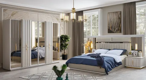 Zara 6 Doors Luxury Bedroom Set