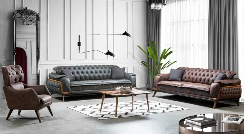Porsche  Wooden Leg Sofa Set