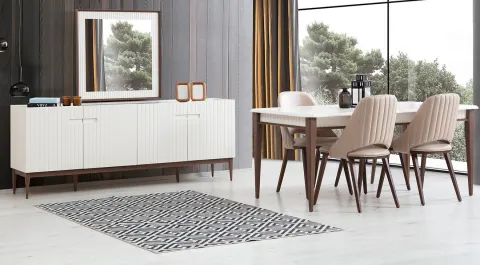 Zerafet Wooden Leg Dining Room Set