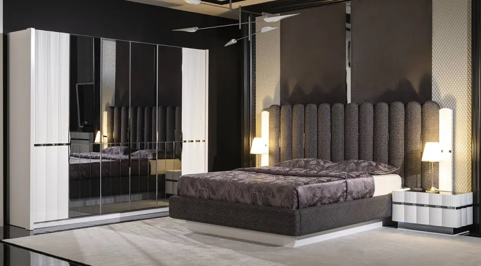 Aqua 6 Door Bedroom Set