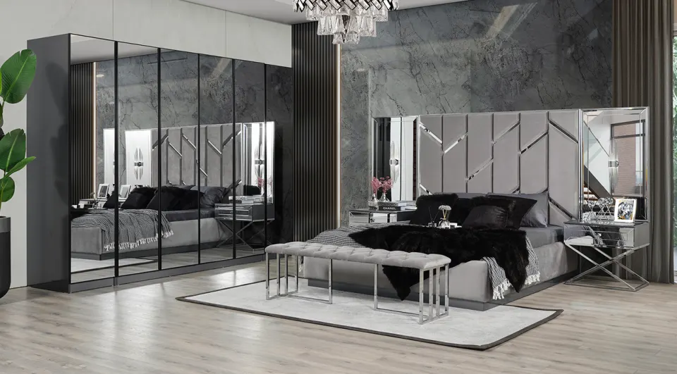 İnci 6 Doors Bedroom Set