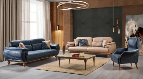 Rowur  Wooden Leg Sofa Set