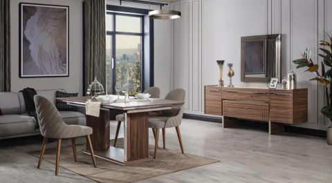 Dolce Walnut Dining Room Set