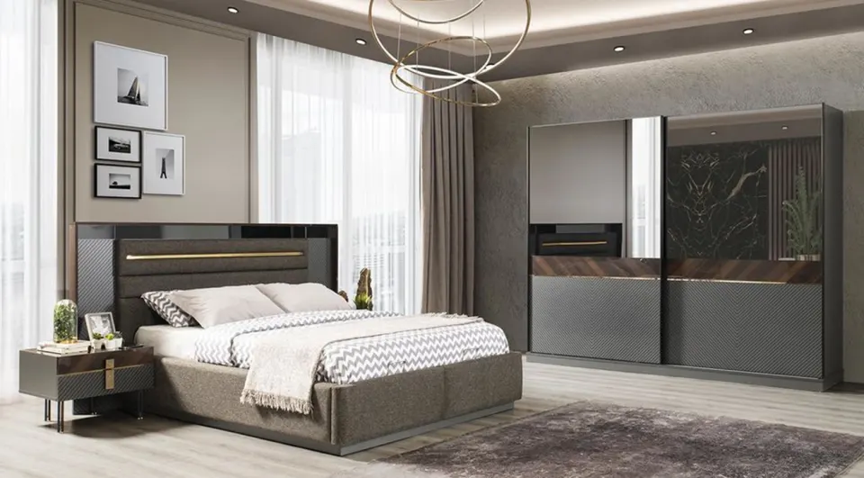 Loca Sliding Door Bedroom Set