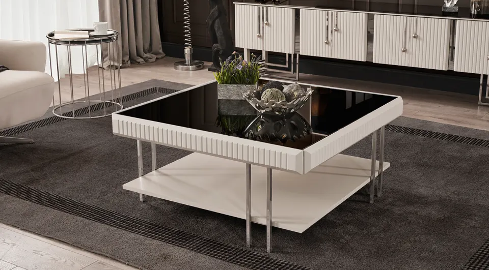 Vizyon Metal Leg Coffee Table