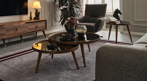 Toprak Walnut Coffee Table