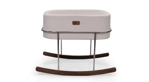 Will Beside Mother's Side Crib Cream Silver