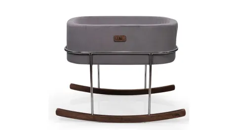Will Beside Mother's Side Crib Grey Silver