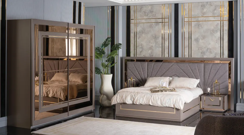 Mira Sliding Door Bedroom Set