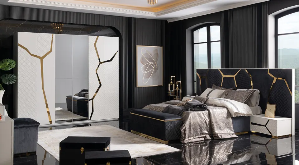Pierro 6 Doors Bedroom Set