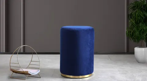 Istanbul Blue Gold Pouf