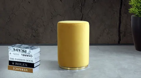 Istanbul Yellow Gold Pouf