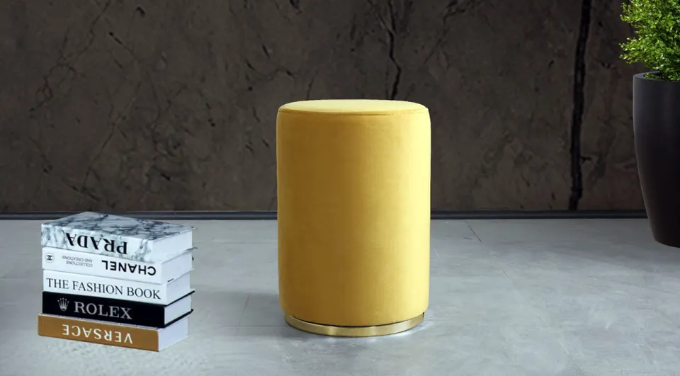 Istanbul Yellow Gold Pouf