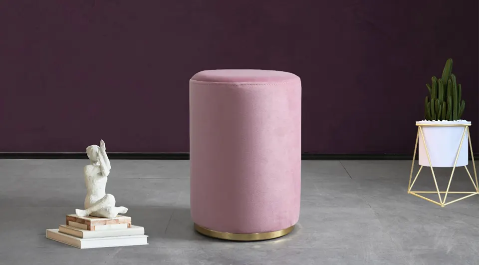 Istanbul Powder Pink Pouf