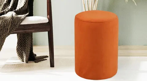Soho Orange Pouf