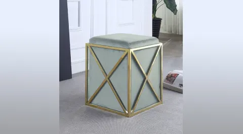 Stella Gray Pouf