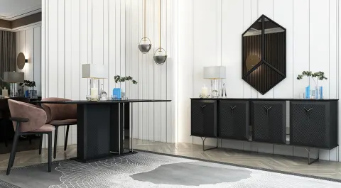 Nova Anthracite Dining Room Set