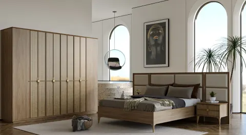 Nuans 6 Door Bedroom Set