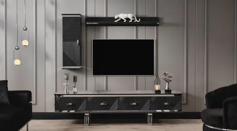 Quatro Q3 Anthracite Tv Unit