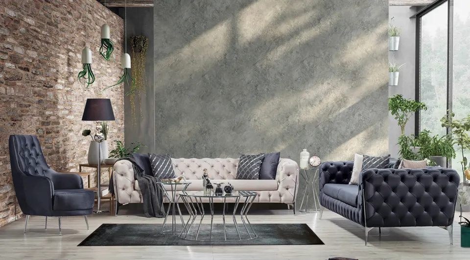 Harmony-A Chester Sofa Set