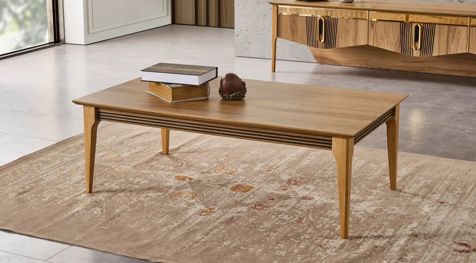Ada Wooden Leg Coffee Table
