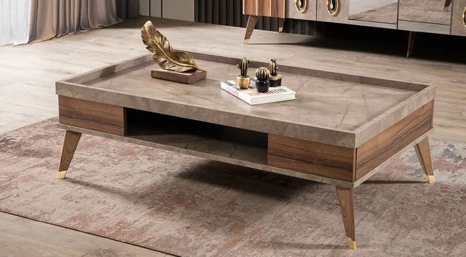 Ipek Wooden Leg Center Table