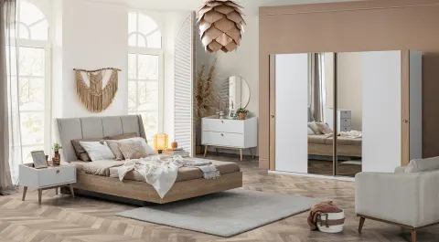 Bohem Sliding Door Bedroom Set