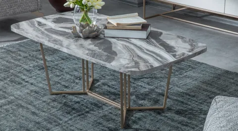 Loft Gold Metal Leg Coffee Table