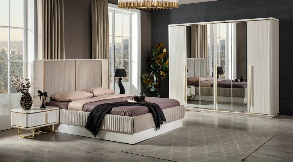 New Paris 6 Door Bedroom Set