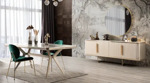 New Paris Cream Dining Room Set