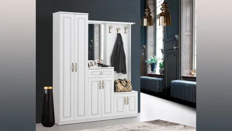 Berra Matte White Coat Rack