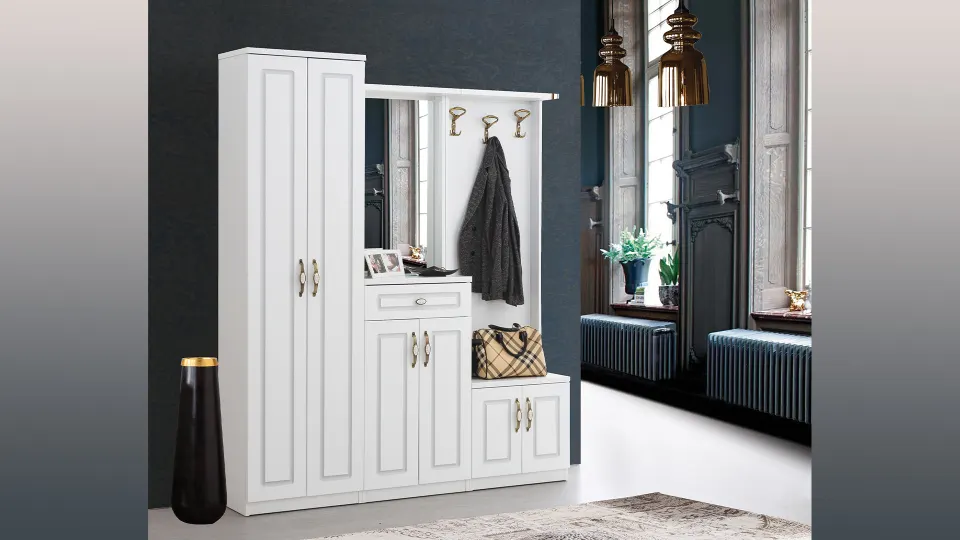 Berra Matte White Coat Rack