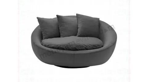 Loca Velvet Round Bergere
