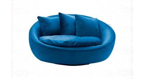 Loca Velvet Round Bergere 6