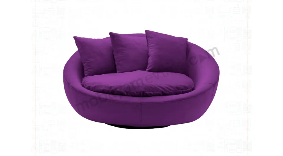 Loca Velvet Round Bergere 7