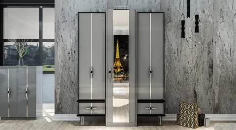 Coral 3 Doors Wardrobe