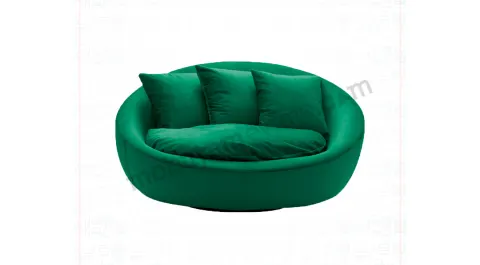 Loca Velvet Round Bergere 11