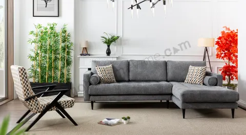Retro Corner Sofa Set