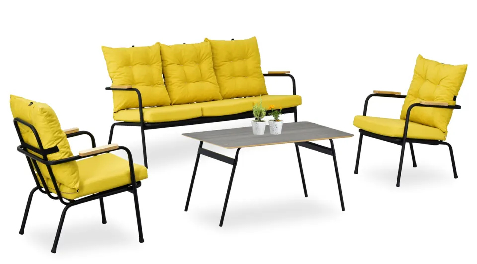 Beyman Yellow Balcony Set 2