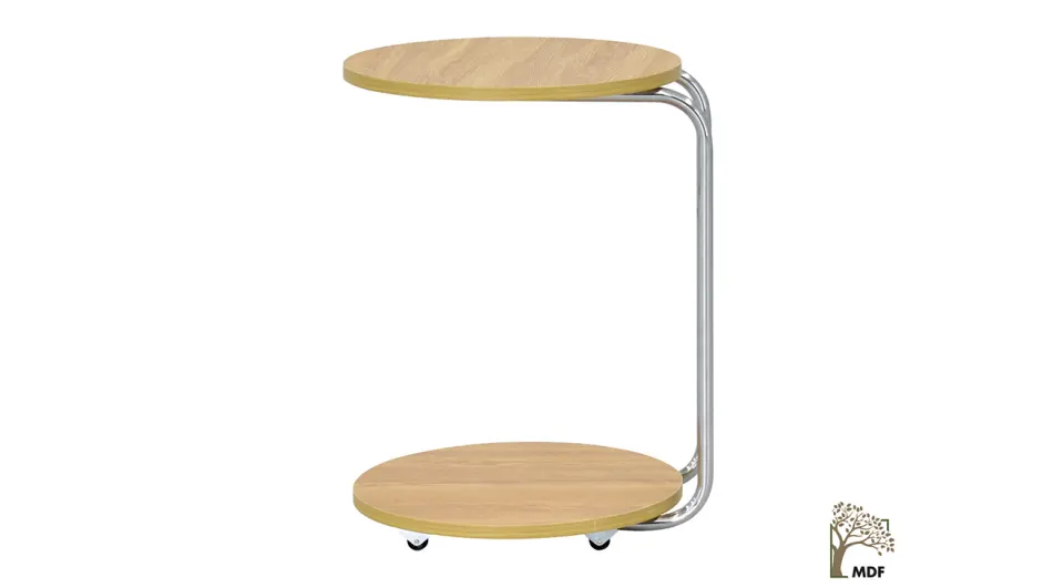 Emr Wheeled Natural Side Table 2
