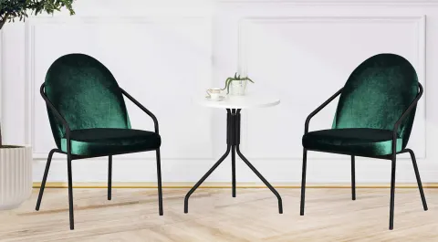 Oya White Side Table