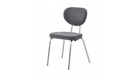 Drop Gray Nickel Chair