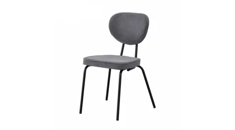Damla Gray Black Chair